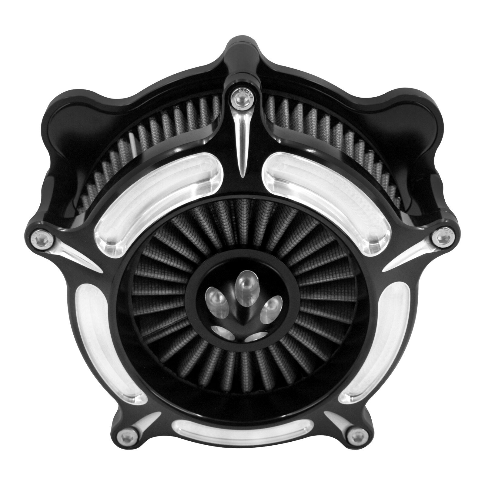 Turbine Spike Air Filter Cleaner For Harley Touring Road Street Glide 2008-2016