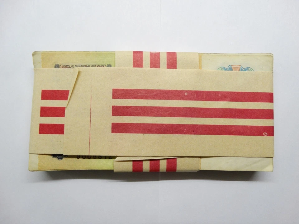 100 rublos 1991 92 URSS Rússia 100 peças notas antigo pacote de papel-moeda LeninG1 - Imagem 4 de 4