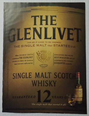 2005 THE GLENLIVET Single Malt Scotch Whisky Aged 12 Years Magazine Ad