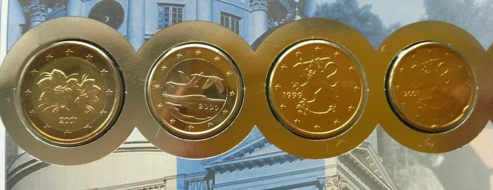[SJ] Finland Euro Coin 2002 Building Culture Tower Currency Money FDC coin cover - Image 3 of 4