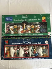 Vintage Santa’s Best EZ Illuminated 2 Light Sets Pooh & Micky Christmas Disney