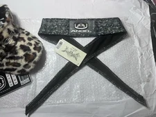 Angel Paintball Headband  + Snow Leopard Visor + Vintage Stickers Lot