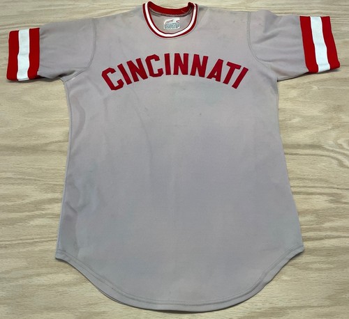 Vintage Cincinnati Reds Pullover Jersey #14 passt Größe Erwachsene Medium - Large grau - Bild 22 von 22