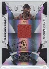 2009 Certified Freshman Fabric Signatures 71/399 Terrence Williams #179 Auto 0c2