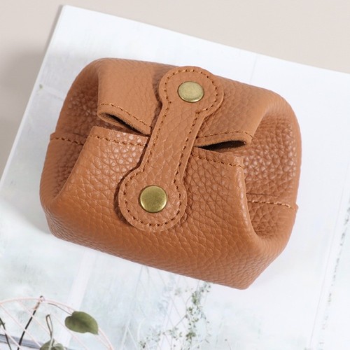Solid Color PU Leather Coin Purse Multi-function Purse Fashion Accessory - Picture 10 of 15