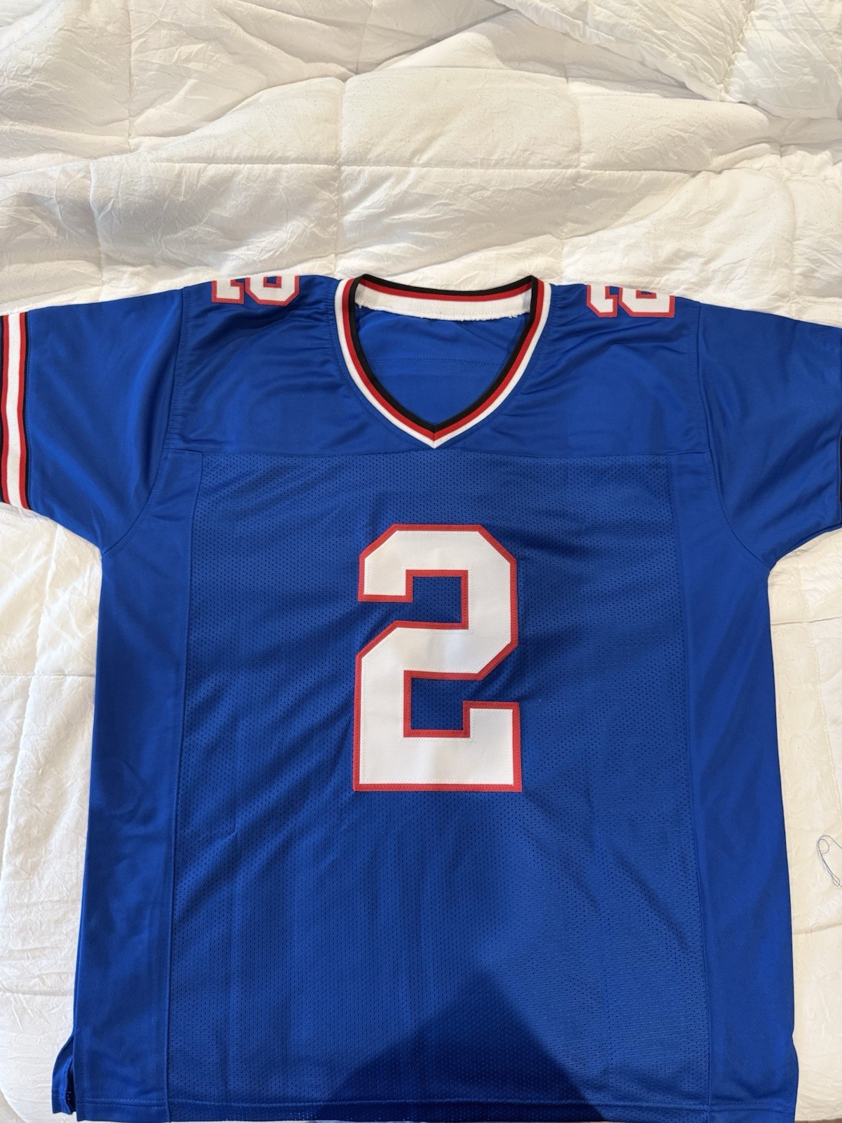 DJ Moore Buffalo Bills Autographed Blue Jersey Beckett Authenticated view 7