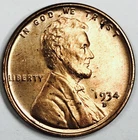 *1934 D LINCOLN CENT* *GEM BU+++* *RED* NR #G4142