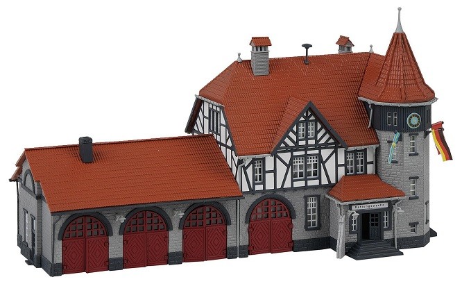 Faller 232194 - 1/160 / N Town Hall with Fire Station - New