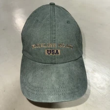 Madeline Island Wisconsin USA Trucker Hat Mens Green One Size Embroidered Logo