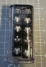 Raven Guard Chapter Dice Space Marines Warhammer 40K Pack 20x 16mm Dice