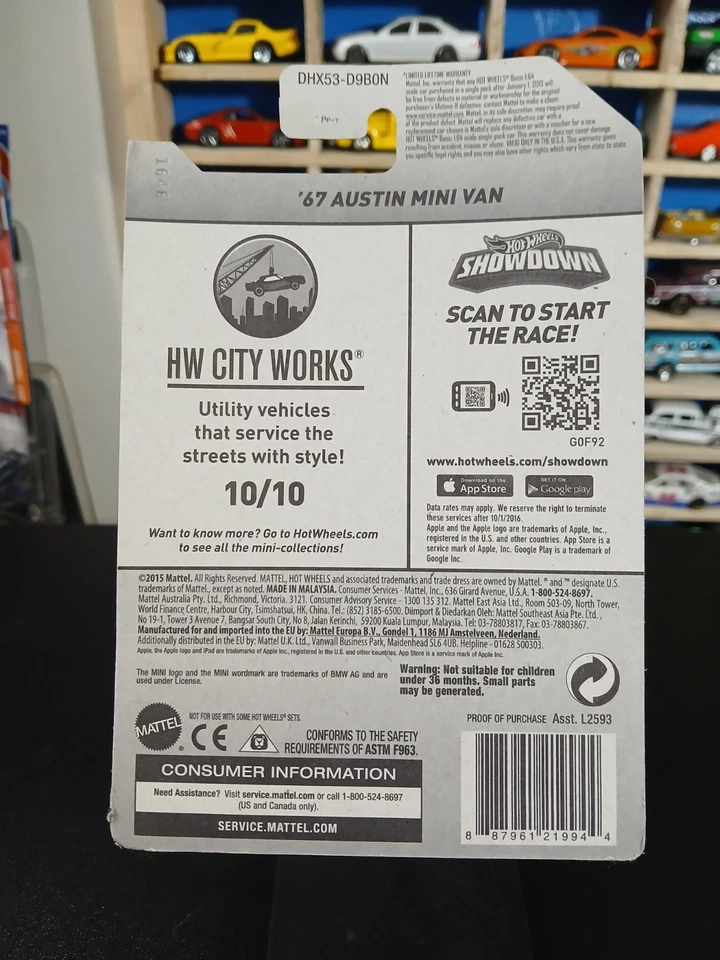 Мини-фургон Hot Wheels Austin 2015 HW City Works - Изображение 3 из 3