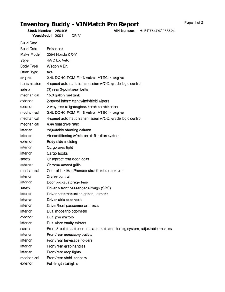 Medidor de velocímetro usado se adapta a: Honda Cr-v Cluster 2004 mercado de EE. UU. Nippon Seiki manu Foto 2 de 4