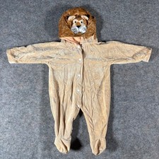Baby Toddler Lion Costume Hooded Pajamas Romper Footie Sleepwear