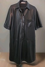 Mango Shirt Dress Size M, Black