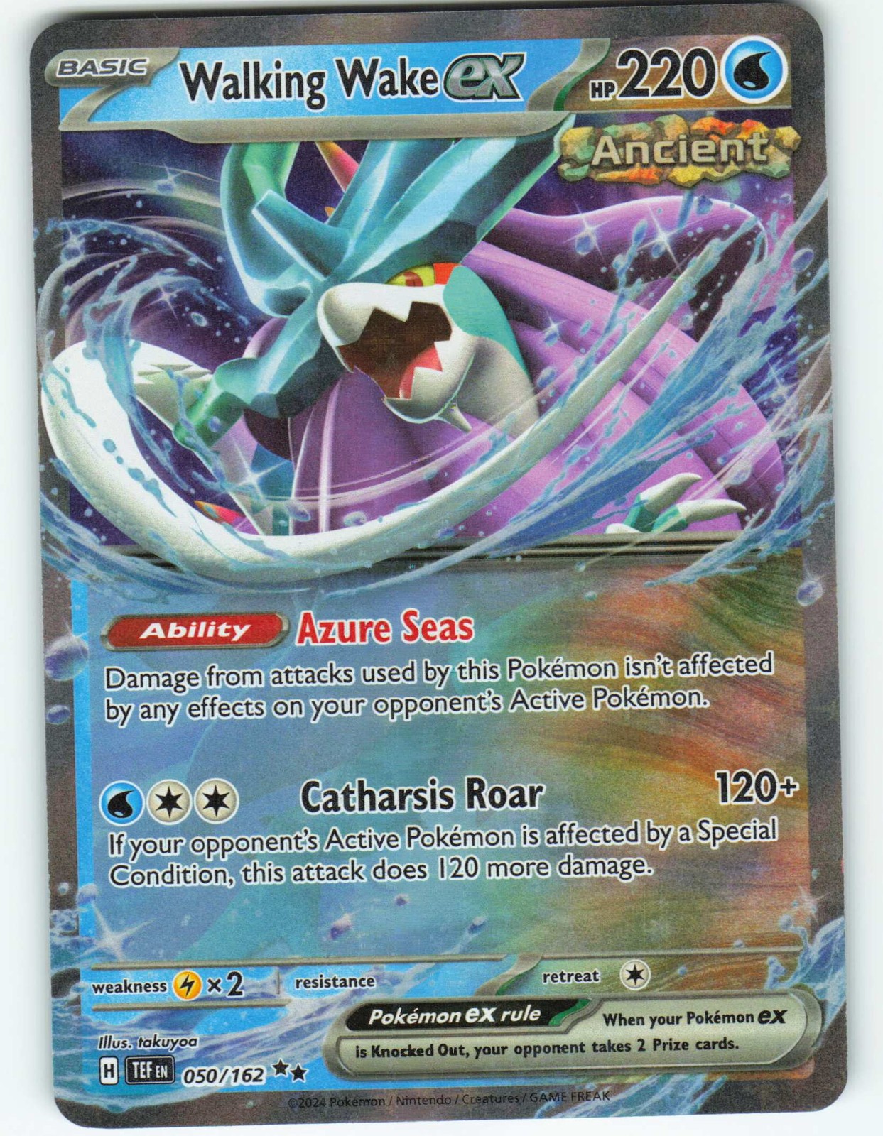 Walking Wake ex - 50/162 Temporal Forces - Pokémon TCG - 2024