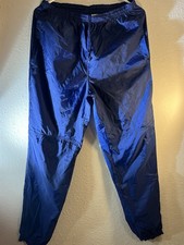 Vintage Men  s Medium Nike Navy Blue 80  s Nylon Athletic Track Windbreaker Pants