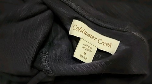 Coldwater Creek Womens Skirt Paneled A-line Flare Stretch Navy Blue Size Med New - Picture 11 of 12