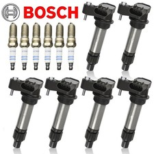 For Buick Allure Cadillac CT4 Chevy OE Ignition Coils & Bosch Spark Plugs Set