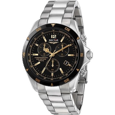 Sector 650 R3273631001 Herren Sport Chronograph Quarz Stahl Taucher 200m