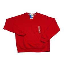 Champion Eco Fleece Crewneck Sweatshirt Mens Medium Crimson Red S3352 New
