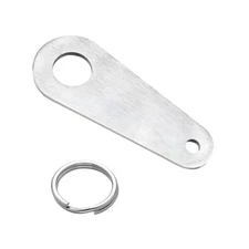 Motorcycle Bell Hanger, Motor Riding Luck Bell Hanger with Split Style B Silver