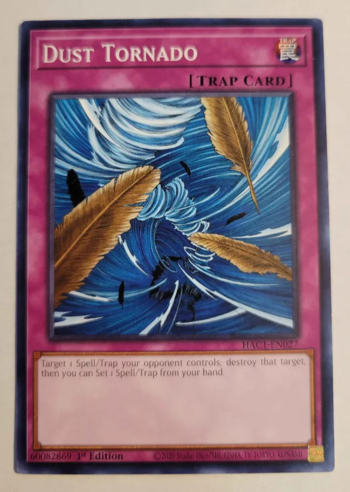 Yugioh Dust Tornado HAC1-EN027 Common 1st Edition LP