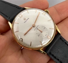 Vintage Men's watch OLMA   SWISS MADE  GOLD PLATED