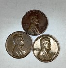 Three 1950's Wheat Pennies 1953-S, 56, 58-D — photo 1