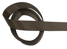 5 yards 7/8" Solid Carmel Brown Grosgrain Ribbon with Ribbed Texture - 100 poly