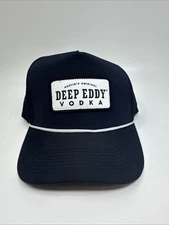 Austin’s Original Deep Eddy Vodka Navy Hat Cap with  Rope & Snapback, NEW