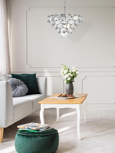 Elegant Lighting Adaline 20" Chandelier in Chrome - Picture 2 of 8