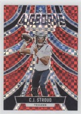 2024 Panini Rookies & Stars Airborne Red Plaid CJ Stroud #A-CSD 19jf