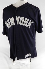 2017 New York Yankees Brady Lail #89 Game Used Navy Jersey ST Patch 46 288