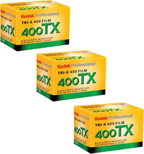Tri-X 400TX Professional Black White Film ISO 400, 35Mm, 24 Exposures 3 Pack