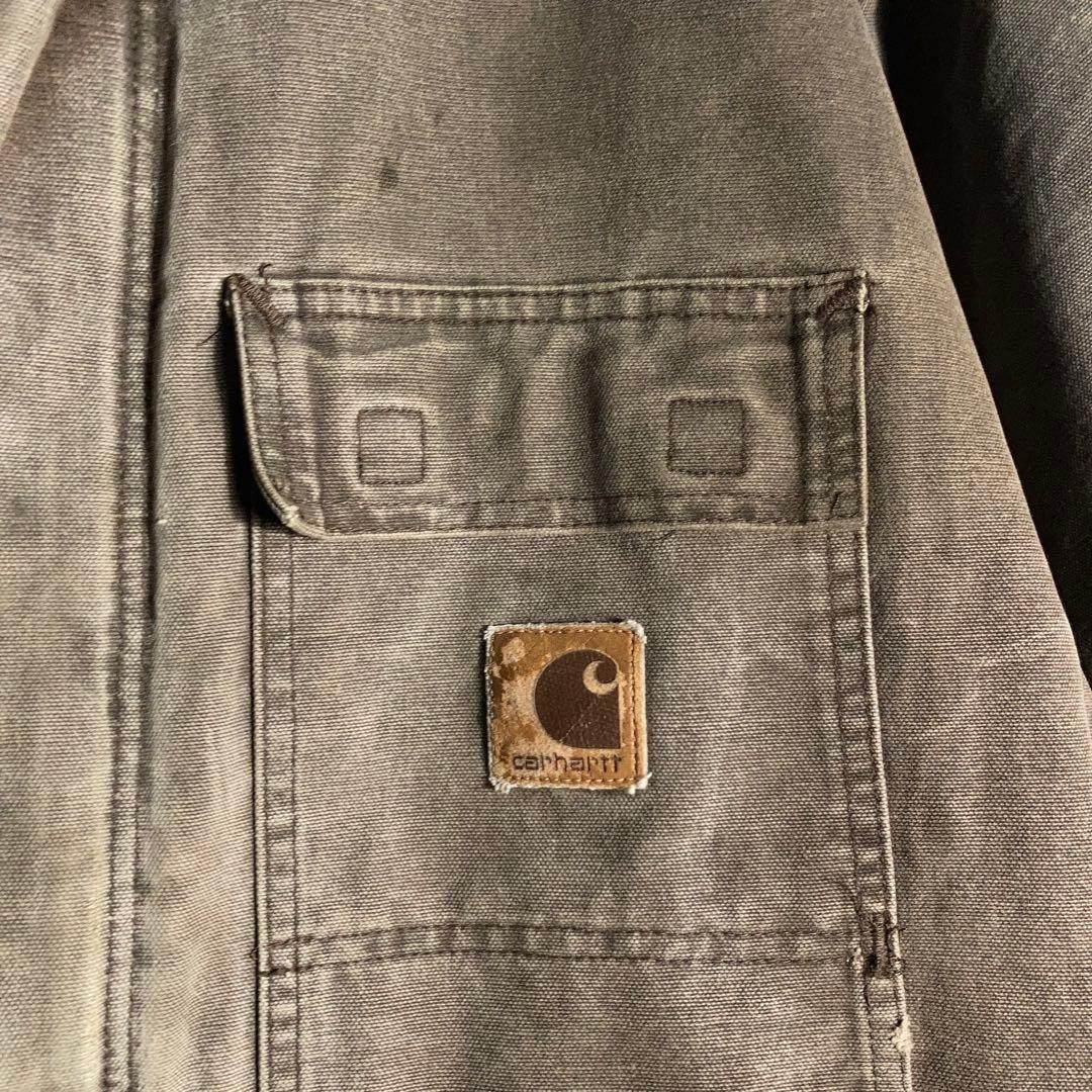 Carhartt Chore Coat 2 Brown Work Jacket Made in USA Used thumbnail 3