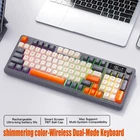 M96 Bluetooth Keyboard Wireless  Screen Gaming Keyboard,Electronic Screen, Multi