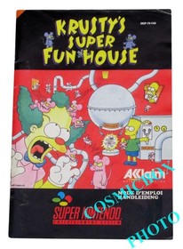 The Simpsons KRUSTY'S SUPER FUN HOUSE complet snes nes cartouche Nintendo PAL VF