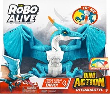 Robo Alive Dino Action Pterodactyl  Move Roar Sounds Toy Dinosaur New FREE POST 