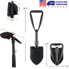 Folding Military Shovel Survival Spade Emergency Garden Camping Outdoor Tool