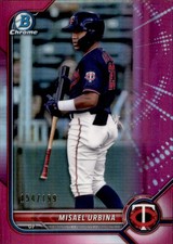 2022 Bowman #BCP-86 Misael Urbina Chrome Prospects Fuchsia Refractors #/199