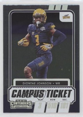 2021 Panini Contenders Draft Picks Campus Ticket Diontae Johnson #95 0is0