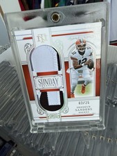 2025 Panini National Treasures Football Shedeur Sanders #ST-SSS Sunday Prime /25