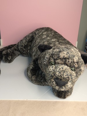 K And M Cuddlekins Jumbo Black Jaguar Plush Stuffed Animal