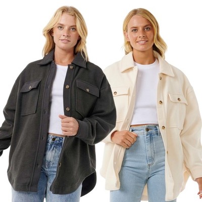 Rip Curl Womens High Tide Fleece Shacket Bomber Jacket