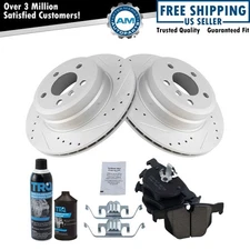 Rear Premium Ceramic Brake Pad & Performance Rotor Kit w/Chemicals for BMW X5 X6
