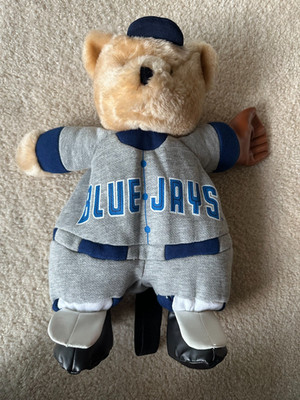 Vintage Toronto Blue Jays Plush Bear Backpack MLB Jay-Gur Gurman 18'' Tags