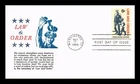 DR JIM STAMPS US COVER LAW AND ORDER FIRST DAY ISSUE SCOTT 1343