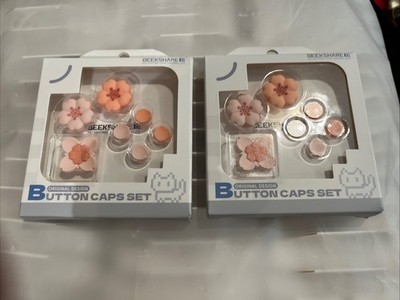 (2) GeekShare  Cross D-Pad/ABXY Key Button Caps & Joystick Caps for Switch 2
