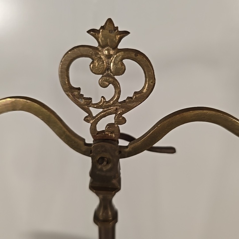 Vintage Brass Balance Scales W/Engraved Base And Bowl Vintage Scales Of