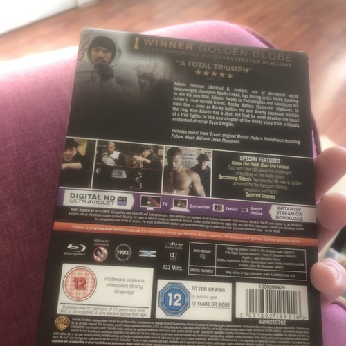 Creed Limited Edition Blu-Ray Steelbook (Sylvester Stallone) Excellent - Picture 7 of 10